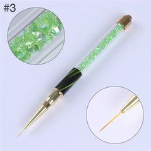 1Pc Gradient Nail Liner Painting Brush Pen Multi Size UV Gel Cat Eye Rhinestone Handle Manicure Nail Art Brush Tool