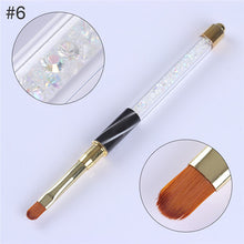 1Pc Gradient Nail Liner Painting Brush Pen Multi Size UV Gel Cat Eye Rhinestone Handle Manicure Nail Art Brush Tool