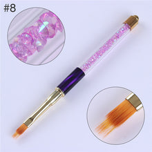 1Pc Gradient Nail Liner Painting Brush Pen Multi Size UV Gel Cat Eye Rhinestone Handle Manicure Nail Art Brush Tool